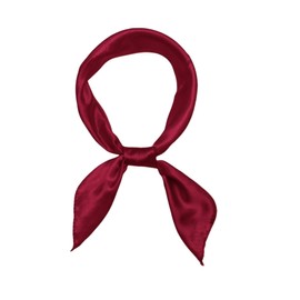 Bwerfuet Women Satin Scarf, Satin Hair Bandanas Square Stain Scarf Vintage Head Scarves for Women (Wine Red)