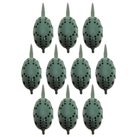 FLADEN Fishing - 10 x FEEDERS - INLINE GRUB Feeders Bulk Packs Small 30g and Large 60g - Great For Use With a Wide Range of Groundbaits (10 x 30g Feeders)