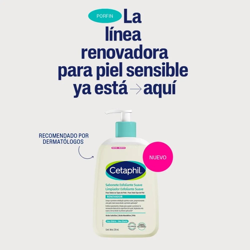 Cetaphil Limpiador Exfoliante Suave 236 Ml Todo Tipo De Piel