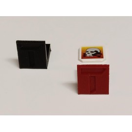 Generic Titan Wargame Counter Sleds (50 Black) (50 red)