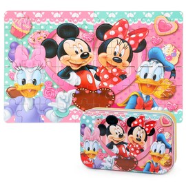 LELEMON Puzzles for Kids Ages 4-6, 60 Piece Puzzles for Kids Ages 3-5 in a Metal Box, Educational Kids Puzzles Jigsaw Puzzles for Kids Ages 4-8 Childrens Puzzle Games Puzzle Toys for Girls and Boys