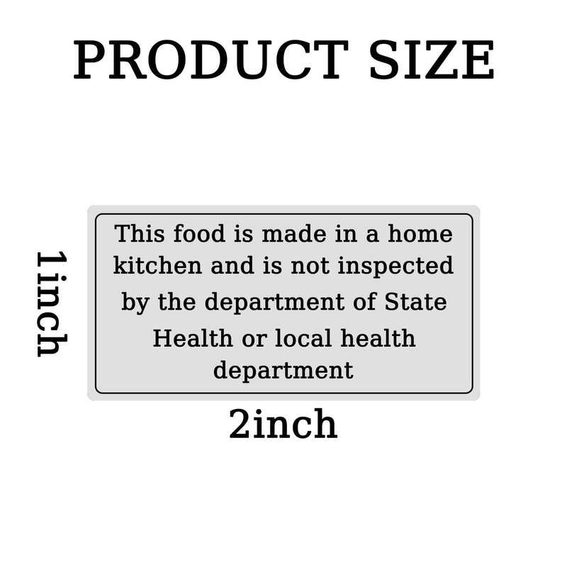 300 Pcs Food is Made in a Home Kitchen Stickers