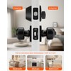 Haidms Entry Black Door Knobs and Deadbolt Combo Set, Keyed