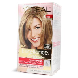 L’Oreal ParisExcellence Creme Hair Color #8 Medium Blonde 1 Application - Pack of 3
