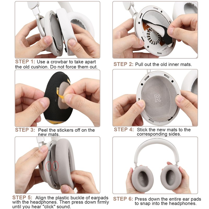 Ear Cushions for Bose QuietComfort Ultra Headphones, Replacement Ear Pads