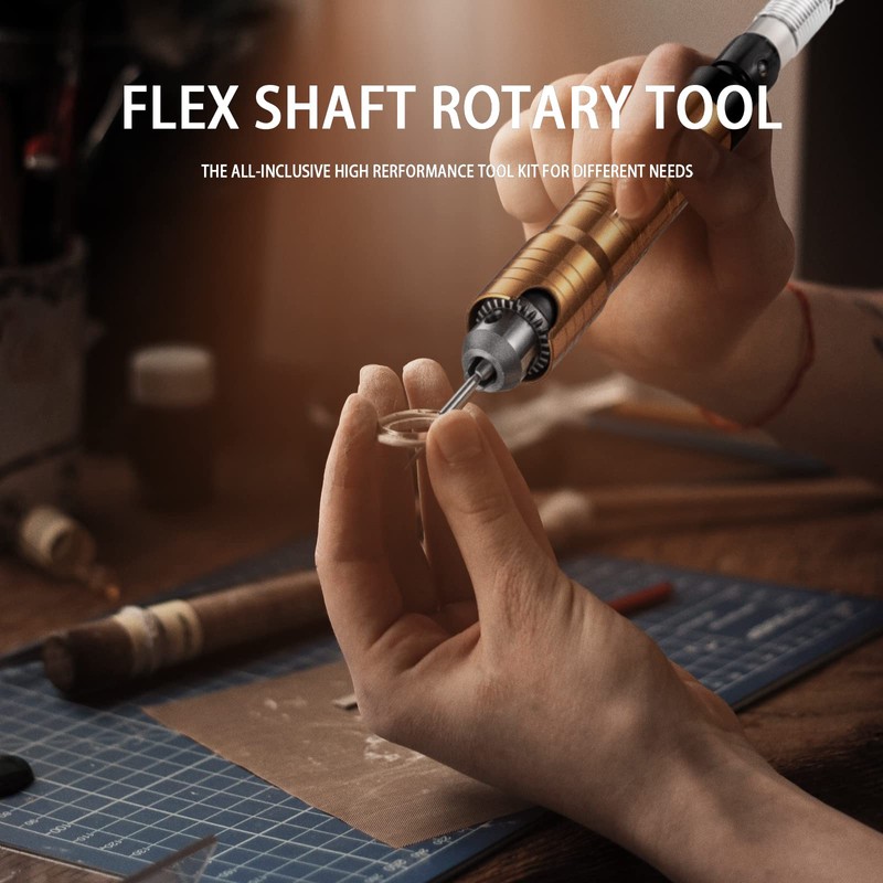 DZQ Flex Shaft Grinder 1000W Rotary Tool with 1/4" 3-Jaw