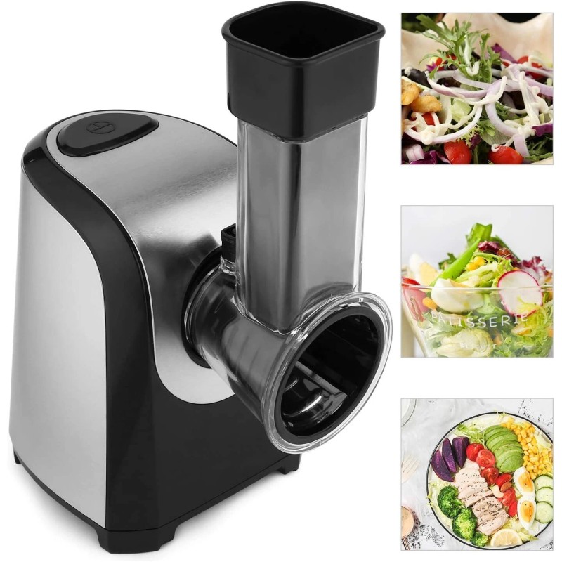 150W Electric Cheese Grater Vegetable Fruits Chopper Salad Maker Slicer