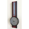 Hokco Weather Station Analog Barometer Thermometer Hygrometer Mahogany 18 in