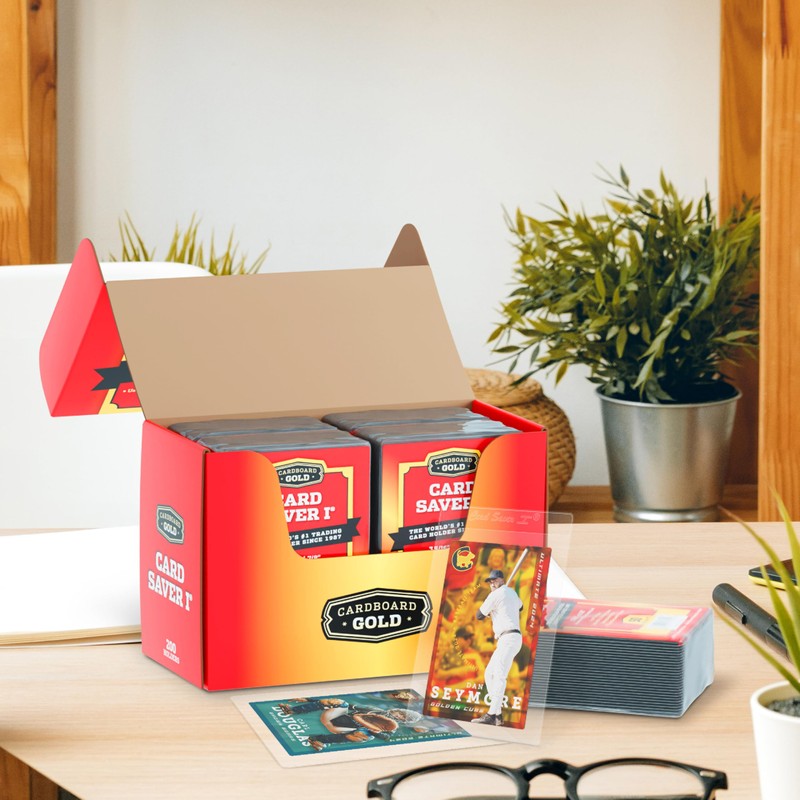 Cardboard Gold Card Saver 1-200 Count - Semi Rigid Card