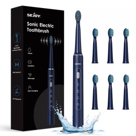 Sejoy Sonic Electric Toothbrush & Water Dental Flosser Cordless Power Teeth Cleaner  - Blue Electric Toothbrush Sets