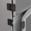 Refrigerator Door Locks Double Button Adhesive Fridge Lock with Keys,
