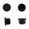 Sourcingmap Black Plastic 25mm Dia Blanking End Cap Round Pipe