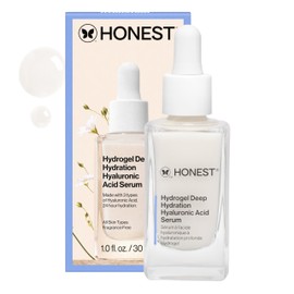 Honest Beauty Stay Hydrated Hyaluronic Acid  NMF Serum with 3 Types of Hyaluronic Acid  EWG Certified  Dermatologist Tested  Vegan  Cruelty Free  30  