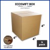 EcoSwift 5 4x4x4 "EcoSwift" Brand Cardboard Box Packing Mailing Shipping