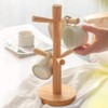 Shirene Wooden Cup Stand, Bamboo, Wooden Cup Holder, Pretzel Holder,