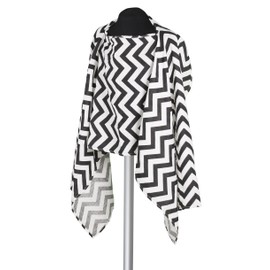 Pashmama Muselina Negro Chevron