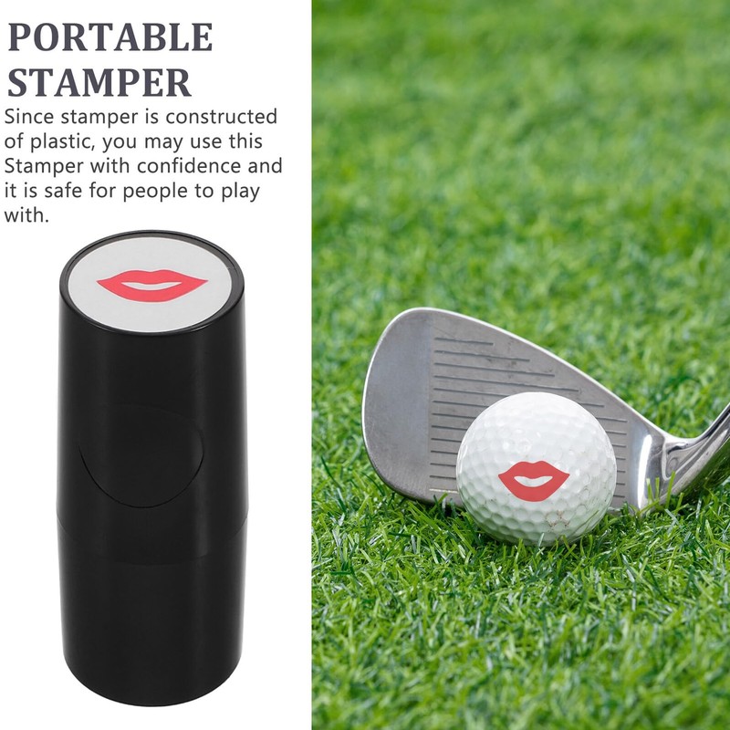 Operitacx Golf Ball Stamp with Kiss Mark, Golf Accessories, Lightweight