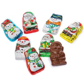 Christmas Santa’s Helper Milk Chocolate 4.5oz (2 Bags) Holidays Candy Individually Wrapped Stocking Stuffers and Candy Bowl Fillers