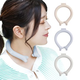 Ice School Ring, Cold Neck Ring, For Adults & Children, Cooling Ring, Reusable, Cooling Goods, Cold Sensation, No Condensation, PCM, Heat Prevention (Light Blue, L Size, Neck Circumference Approx