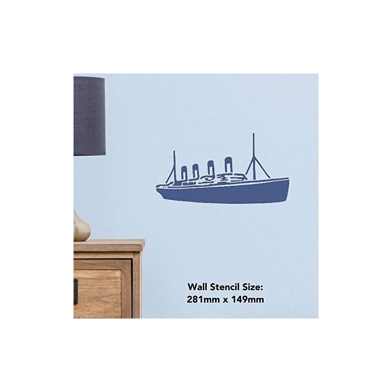 A4 'Titanic Ship' Wall Stencil/Template (WS00029839)