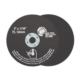 Premium Metal Cutting Wheel 3 Inch x 1/32 Inch x 3/8 Inch - for Cutting Metal, Fiberglass, Plastic & Stainless Steel - Cutting Disc for Angle Grinder - Quantity: Pack of 50