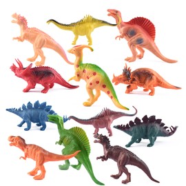 Eynshoo Dinosaurios Juguetes para Niños, 12 Juguetes de Dinosaurios para Niños, Juegos para Niños Interactivo, Dinosaurios Jurassic World para Fiestas de Cumpleaños y Temáticas de Dinosaurios