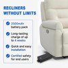 PinPure 2500mAh Recliner Battery Pack, Universal 2-Pin Power Supply with
