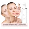 Limpiador Facial Ultrasónico Exfoliante Espinillas Belleza Blanco