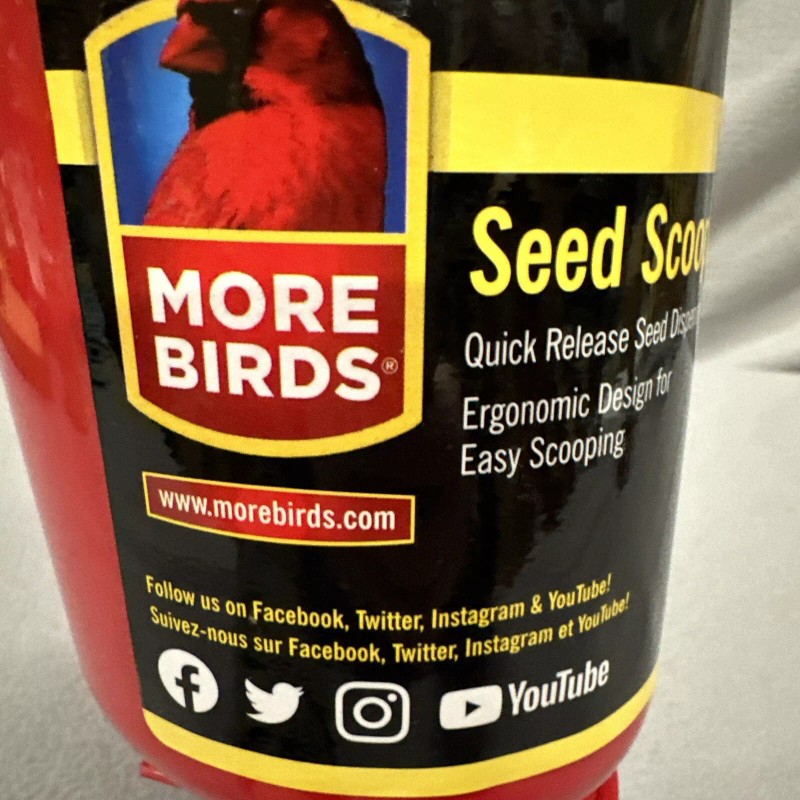 MORE BIRDS Seed Scoop Bird Seed 38095 Quick Release Dispenser