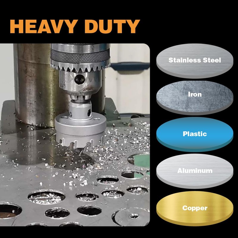 Jerax tools Tungsten Carbide Tipped Hole Cutter, 1-3/4 inch TCT