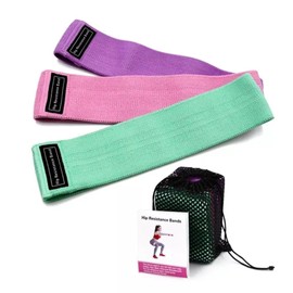 Polyester Exercise Bands – Non-Slip Hip and Booty Bands for Gym, Yoga, and Home Workouts, Available in S/M/L Sizes