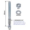 SKIR'CO (Pack of 10) Galvanised Wedge Anchors M8 x 80