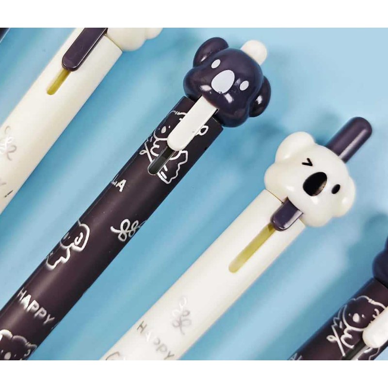 12 PCS Cute Animal Koala Pens 0.5mm Black Ink Novelty