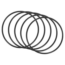 QUARKZMAN Nitrile Rubber Rings for Repair 70 mm x 64 mm x 3 mm for Tap Plumber Repair Seal Connection, Black Pack of 5