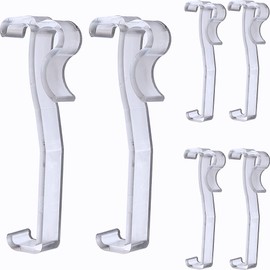 Valance Clips for Blinds – Easy Installation, Durable Plastic, Invisible Design, Perfect for Replacing Curtain Hooks, 12-Pack, Fits Standard Valances, 3.25 x 1.0 x 0.5 Inches