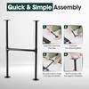 Yes4All 30-Inch Metal Table Legs – Industrial Pipe Design, Heavy-Duty