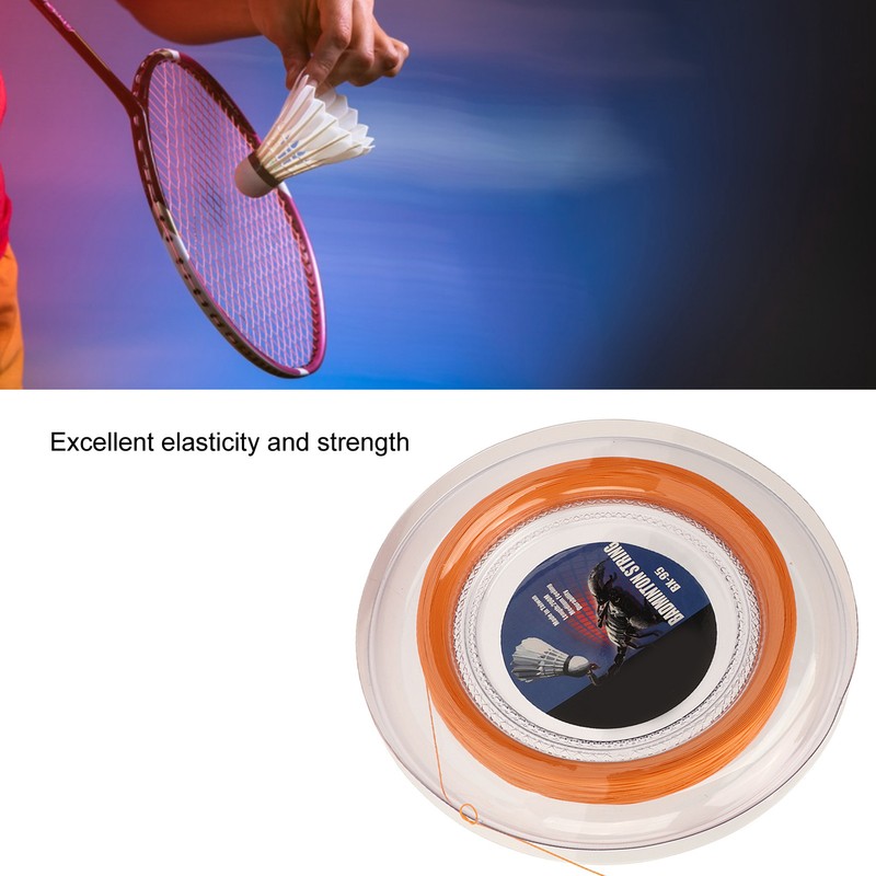 POWERTI Badminton Racquet String High Elasticity Wear Resistant Resin Fibre