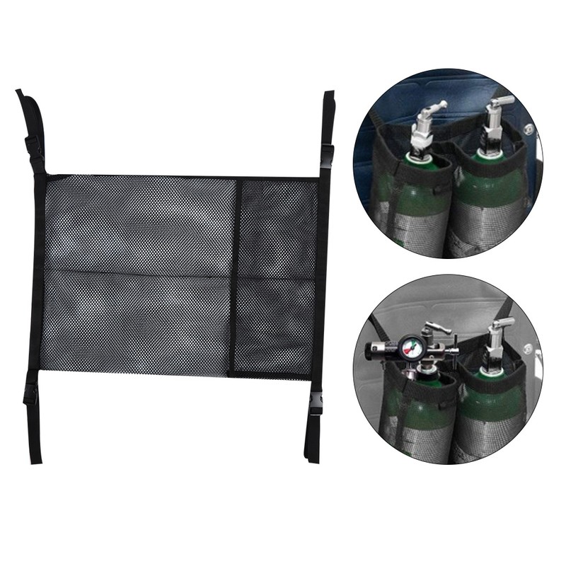 Portable Double Oxygen Cylinder Tank Bag Wheel Chair Hanging Nylon