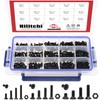 Hilitchi 460-Pcs M3 M4 M5 Hex Socket Flat Head Countersunk