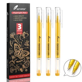 White Pens, 3Pack, White Gel Pens for Artists,0.8mm Extra Fine Point, White Gel Pen, White Ink Pen, White Pens for Black Paper, White Drawing Pens,White Pen for Artists Drawing