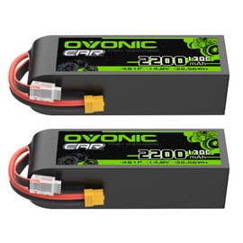 OVONIC 4S LiPo Battery 2200mAh 14.8V 130C RC Battery with XT60 Connector