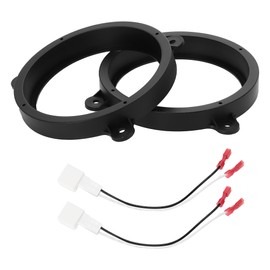 VekAuto 2 Set Speaker Spacer Ring Tweeter Speaker Spacer Adator for Subaru Forester 1998-2020 Waterproof for 6.5'' ABS Black Rear