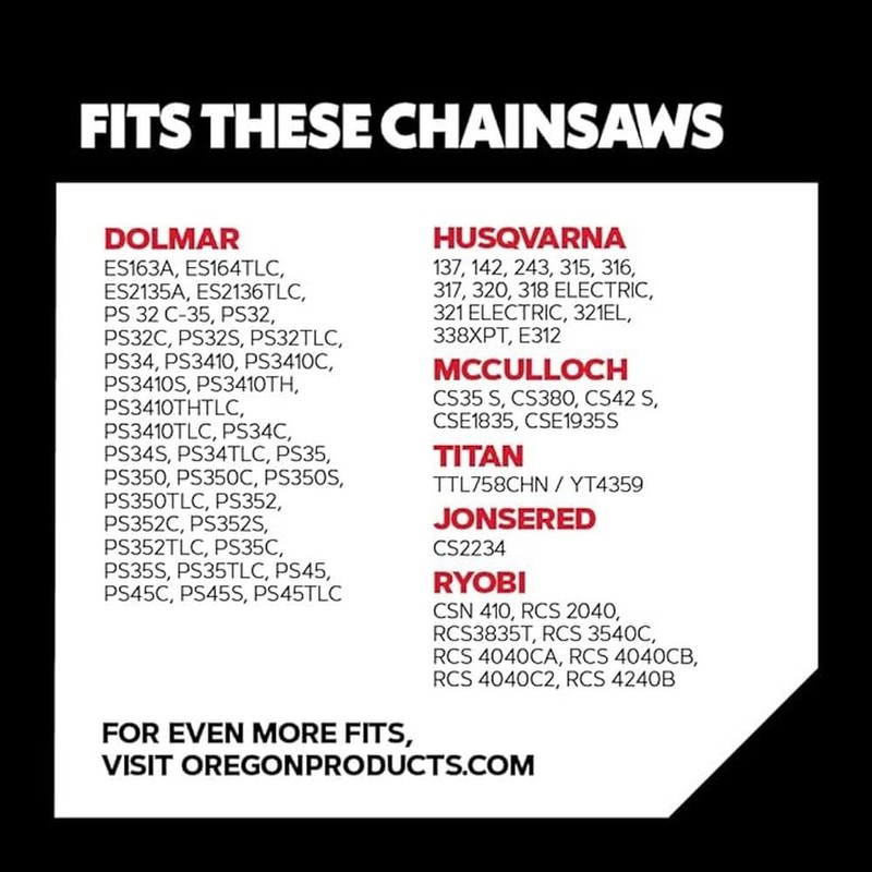Oregon 3-Pack Chainsaw Chain for 14-Inch (35 cm) Bar -52