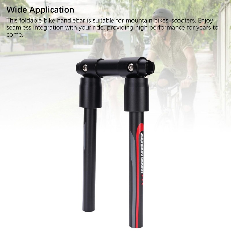 MechKit Folding Bike Handlebar, 90 Degree Foldable Aluminum Alloy Quick