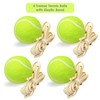 4 x Tennis Trainer Balls with Elastic Band Rebound, Single