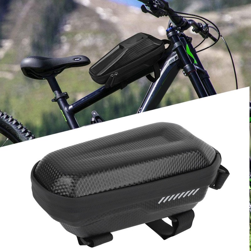 Hardshell Bicycle Mountain Bike Bag Front Beam Pipe Waterproof Saddle