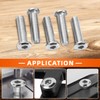 1/4-20 x 3-1/2" Flat Head Socket Head Screw Furniture Bolts