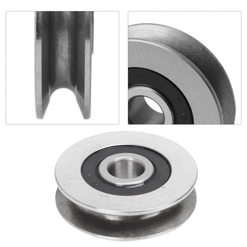RDEXP U Shaped Ball Bearing Steel Roller 50mm OD 512kg