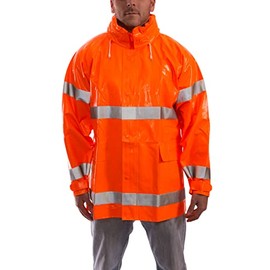 Tingley Comfort-Brite J53129 High Visibility Jacket, Medium, Fluorescent Orange-Red