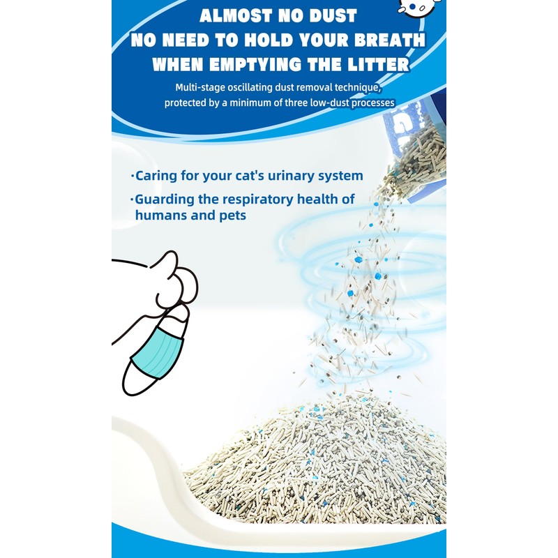 NIKORO Mixed Cat Litter,Strong Clumping Cat Litters,Odor Control and Unscented